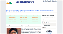 Desktop Screenshot of allindiannewspaper.com